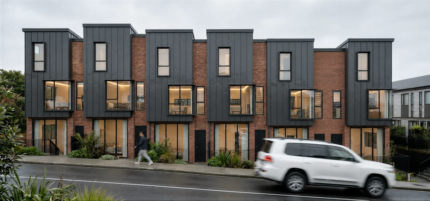 10-Year Master Build Warranty, Brandnew 2 beds 2.5 baths townhouse, Approximately one minute’s walk to Avondale Train Station, Walking distance to shops, cafés, restaurants and daily amenities, close to Lynn Mall and Avondale Sunday Market, School Zone: Avondale Primary School, Avondale Intermediate and Avondale College, Lot 15-21/11 & 15 Saint Jude Street Avondale, Auckland