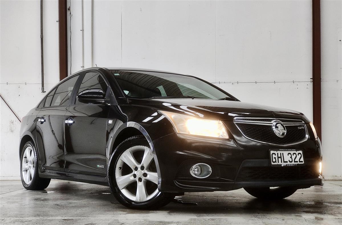 2012 Holden Cruze SRI V SEDAN 1.4T AT/LEATHER/NZ NEW/TOW BAR Sedan Automatic, 5 seats, Black, Petrol, 1,364 cc, 138,959 km