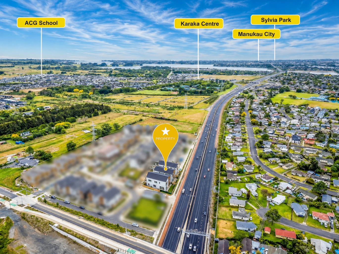 Brandnew 3 double bedrooms plus a dedicated home office/study 2.5 baths home with garage, zoned for Mangapikopiko School with elite ACG Strathallan just a short drive away. close to shops, motorway access, 23 Aratuhia Lane Rosehill, Auckland