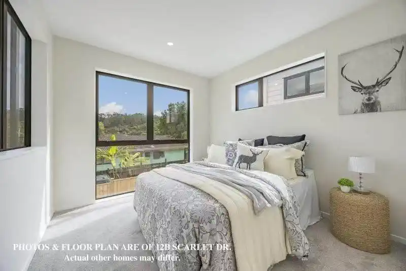 Brandnew freehold 3 beds 2.5 bath Duplex home with garage, Move-in ready, close to schools, parks, shops, 0.5 km to Birdwood School, 1.6 km to Waitakere College, 1.8 km to Massey High School, 12B Scarlet Drive, Ranui, Auckland