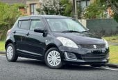 2015 Suzuki Swift Hatchback Automatic, 5 seats, Black, Petrol, 1,242 cc, 125,888 km