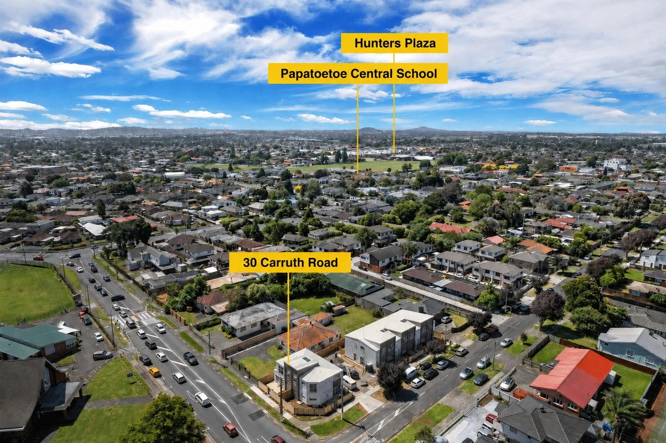 Brandnew 3 Bedrooms | 2.5 Bathrooms | Single Internal-Access Garage | Freehold Corner Site, close to schools shops, supermarkets, train station, 30 Carruth Road Papatoetoe, Auckland