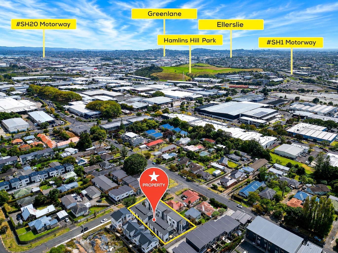 10-Year Stamford Warranty, Move-in ready, Brandnew freehold 4 beds (2 ensuites) 3.5 baths duplex home with garage, Ground floor bedroom with separate entrance & underfloor-heated ensuite bathroom, just 1.7km from Sylvia Park, 4/35 Ryburn Road Mt Wellington, Auckland