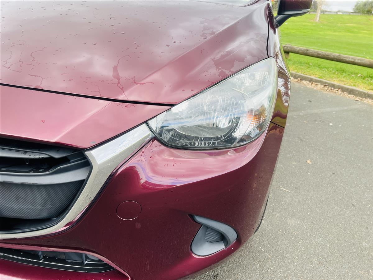 2017 Mazda Demio BLUETOOTH Hatchback Automatic, 5 seats, MAROON, Petrol, 1,300 cc, 29,854 km
