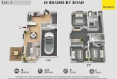 Brandnew standalone 3 beds 2.5 baths home with garage, close to schools, shopping centres, zoned for highly regarded schools including Howick Primary School and Pakuranga College. Lots 1-6/18 Bradbury Road Botany Downs, Auckland