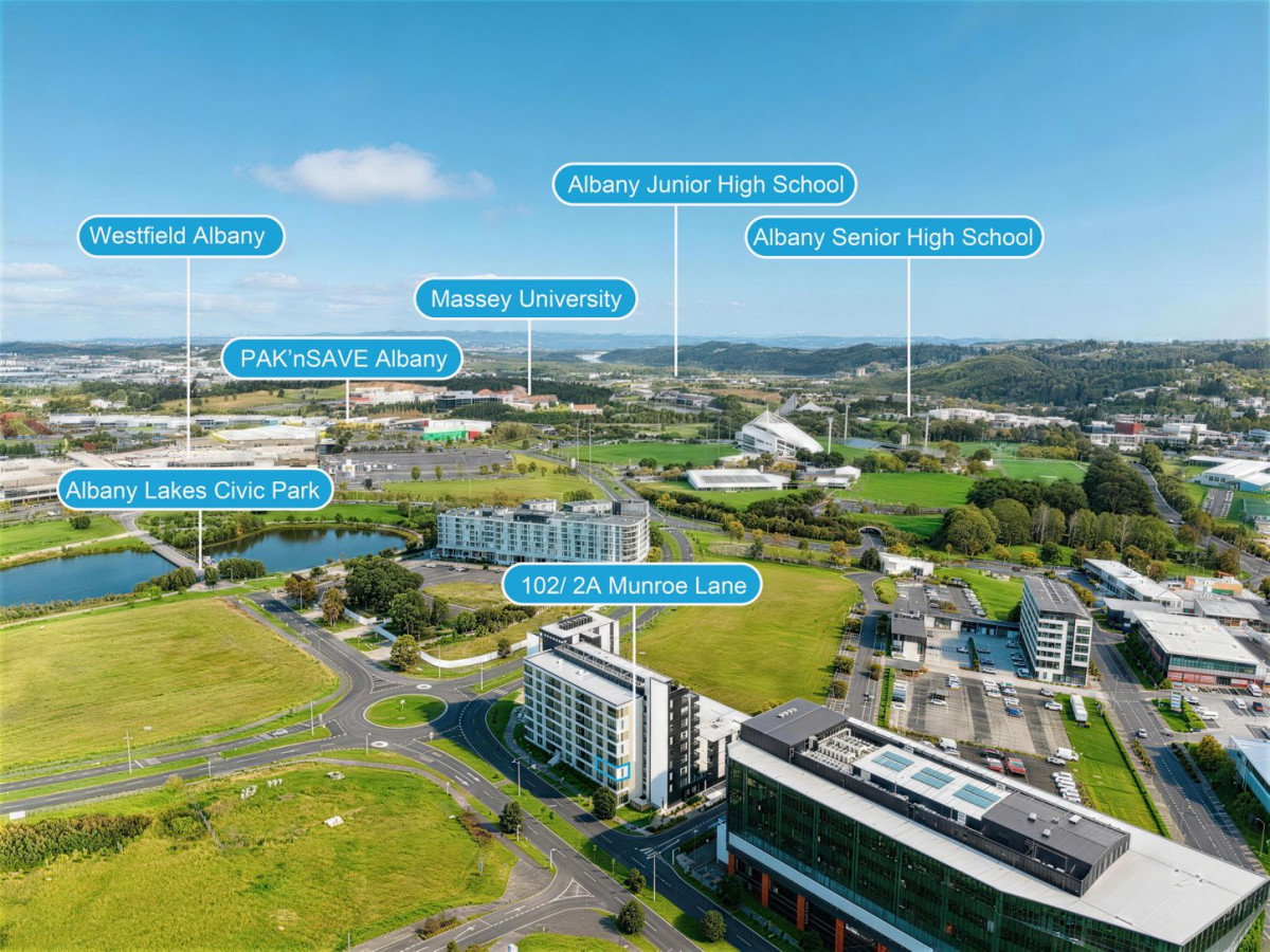 1 bed + study room 1 bath apartment, Approx. 57sqm floor area, Walking distance to Albany station, Westfield Mall, Albany Swimming pool, 102/2A Munroe Lane, Albany, Auckland