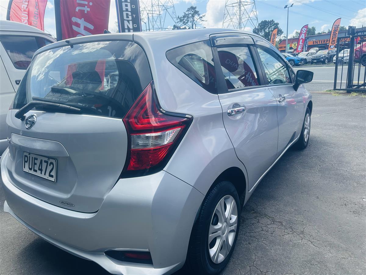 2017 Nissan Note Hatchback Automatic, 5 seats, Silver, Petrol, 1,200 cc, 101,000 km