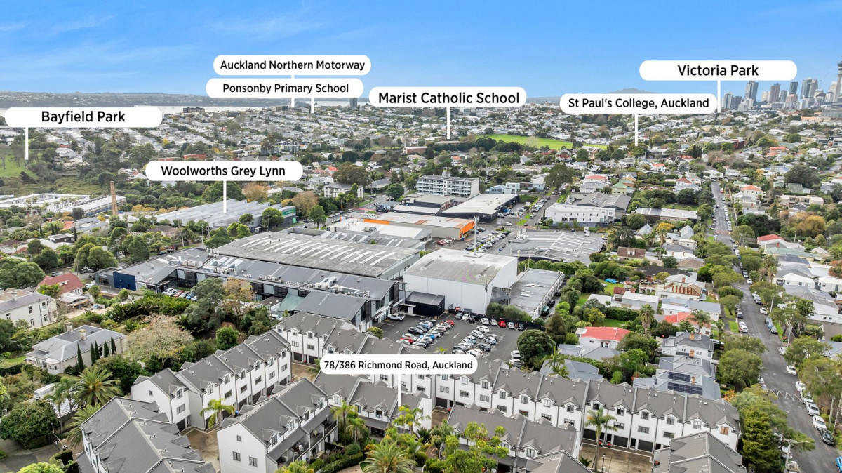 Owners Bound for the Country, 130m2 2 beds 2 baths townhouse with tandem garage, Located within the highly sought-after Summerfield Villas, residents enjoy exclusive access to excellent lifestyle amenities, including a heated swimming pool and fully equipped gym. 78/386 Richmond Road, Grey Lynn, Auckland