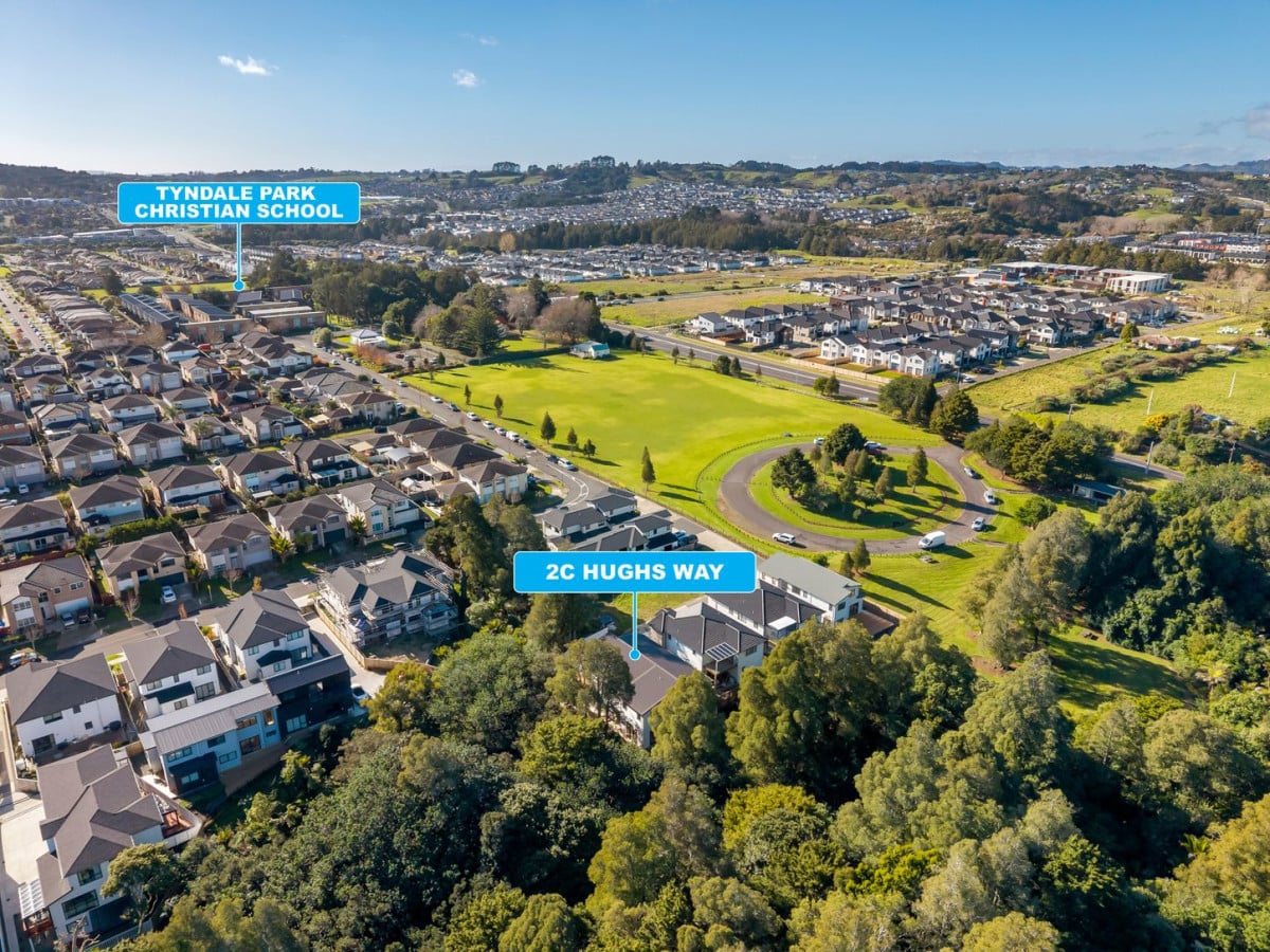 Backing directly onto a peaceful reserve. Brandnew 7 beds (5 ensuites) 6.5 baths house, double garage plus 2 more onsite car parks, 2 beds granny, 2C Hughs Way, Flat Bush, Auckland