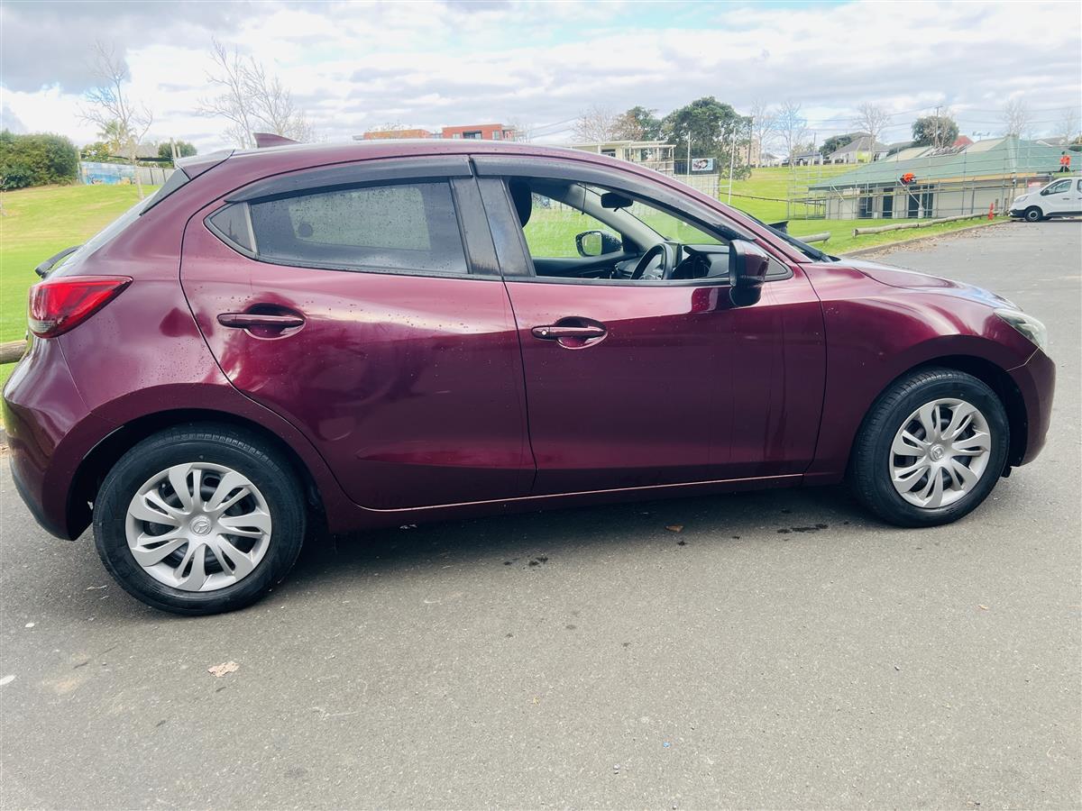 2017 Mazda Demio BLUETOOTH Hatchback Automatic, 5 seats, MAROON, Petrol, 1,300 cc, 29,854 km