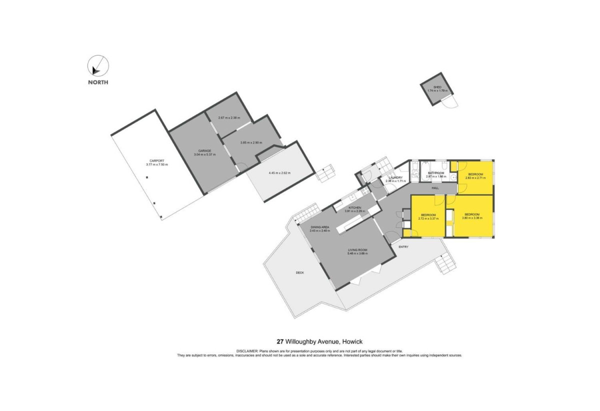 For rent, No pets, No smoking, 3 beds 1 bath house with garage, available 3rd July, 27 Willoughby Avenue, Howick, Auckland