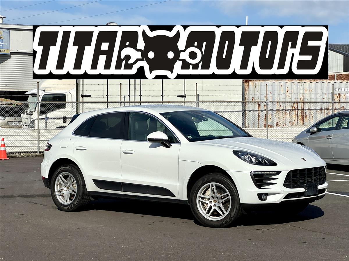 2016 Porsche Macan S Facelift 4WD NZ GPS RV/SUV Automatic, 5 seats, White, New Import, Diesel, 2,000 cc, 60,100 km