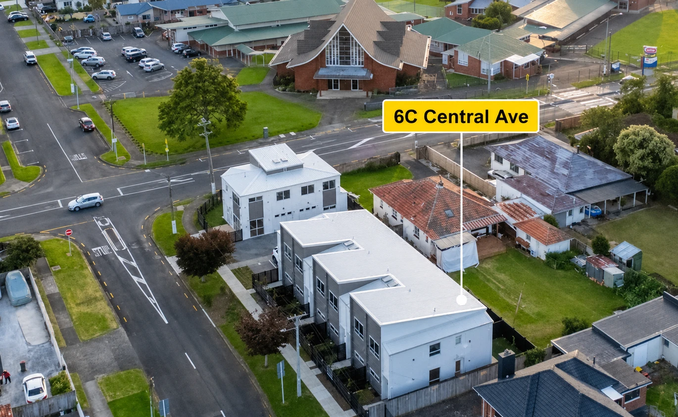 10-Year Stamford Building Warranty, 2 beds + study 1.5 baths home with car park, No Body Corporate Fees | No Residential Society Fees, close to schools, shops, easy motorway access, 6c Central Avenue Papatoetoe, Auckland