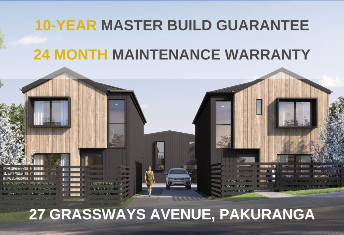 CCC and Title All issued!, Move-in ready, 10-year Master Build Guarantee & 24-Month maintenance warranty, Brandnew freehold 3 beds 2.5 baths home with car park, EV charging post included with each parking space, Close to St Kentigern College (1.1 km), Pakuranga Plaza (1.2 km), Lloyd Elsmore Park (1.3 km), 0.3 km to Pakuranga Intermediate, 0.5 km to Pakuranga Heights School, Lot 4, 27 Grassways Avenue, Pakuranga, Auckland