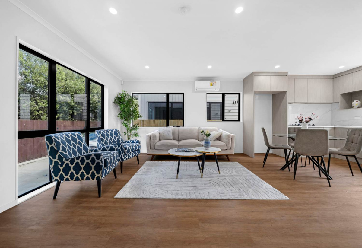 Brandnew standalone 4 beds 2.5 baths home with garage, close to Papakura Town Centre, local schools, parks, and easy motorway access, 0.3 km to Cosgrove School, 1.4 km to Papakura High School, 1.6 km to Papakura Intermediate, Lot 1/174B Clevedon Road, Papakura, Auckland