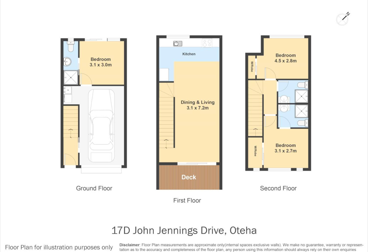 10-Year Master Builders Guarantee, Brandnew freehold 3 beds 3 baths home with garage, 2 ensuites, close to schools, Albany Mall, motorway access, Zoned for Oteha Valley School, Northcross Intermediate, and Long Bay College, 0.4 km to Oteha Valley School, 17 John Jenning Drive, Albany, Auckland