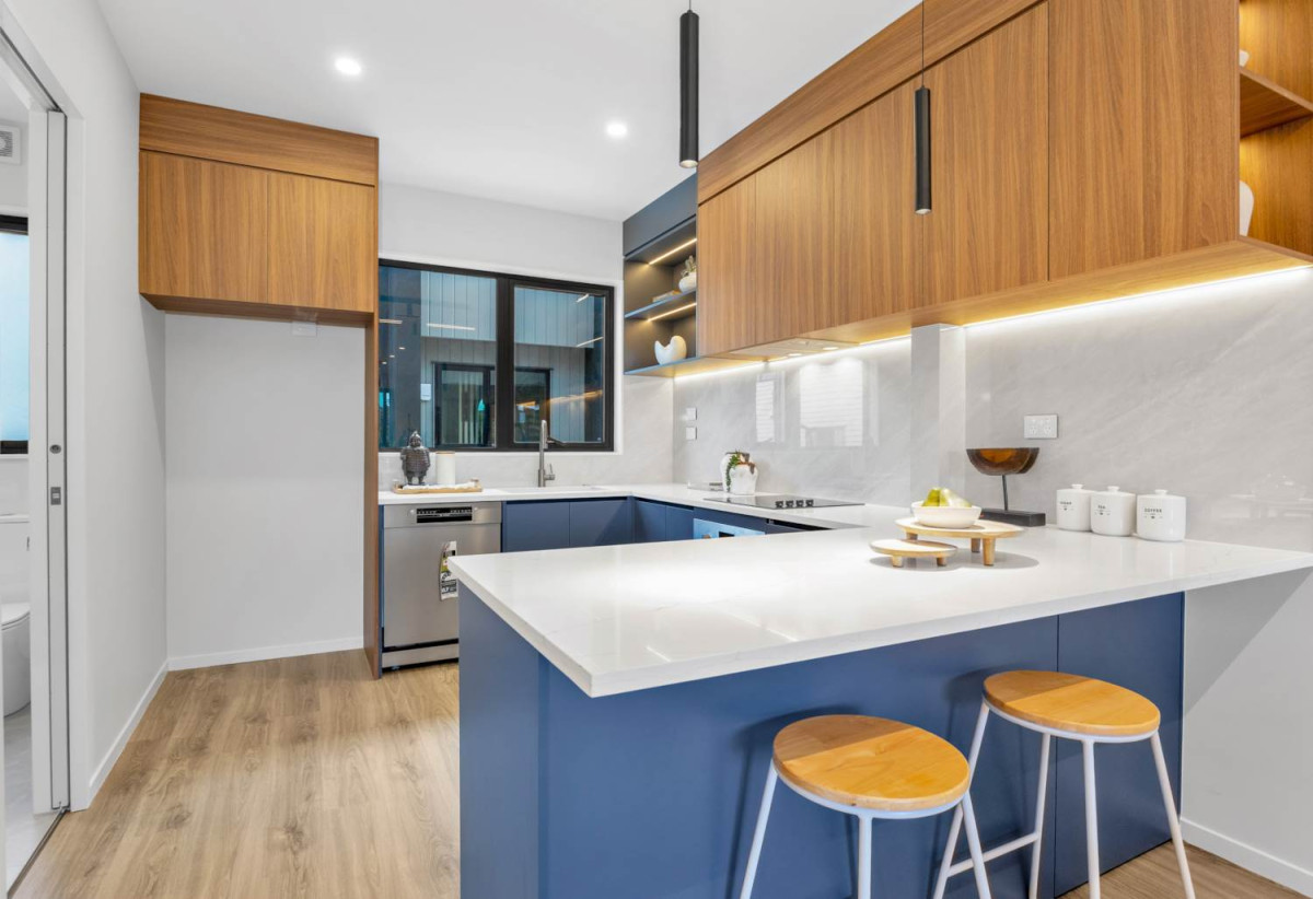 10-Year Master Build Guarantee, Westlake Boys and Girls school zone with Park View, Brandnew Freehold 4 beds (1 ensuite) 3.5 baths home with garage, 1 bed 1 bath ground floor, Walking distance to Sunnynook Park, Woolworths Supermarket, 111D Sycamore Drive, Sunnynook, Auckland