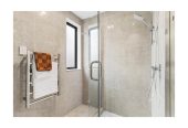 Standalone 3 beds 2 baths house with car parks on 169m2 section, a super-sized storage area with stair access to the ceiling, close to schools, seaside parks, beach, supermarket, 0.9 km to Birkdale North School and Beach Haven School, 1.3 km to Birkdale Intermediate School, 122C Lancaster Road, Beach Haven, Auckland