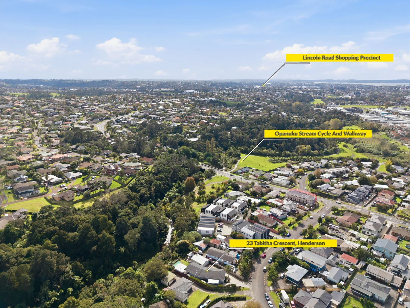 909m2 section, 158m2 4 beds 2 baths main houe PLUS a separate wing/sleepout with a 5th bedroom, bathroom, and covered deck, a massive covered patio with a professional-grade wood-fired pizza oven and a fully equipped outdoor bar area, a large carport, close to reserves, local shops, schools, 23 Tabitha Crescent Henderson, Auckland