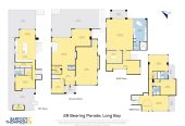 644m2 section, Sea Views, 4 beds (3 ensuites) + over-sized study room 4.5 baths house with double tandem garage (5.9m x 12.4m) for 4 cars, minutes to schools, Long Bay Village, beaches, 0.8 km to Long Bay College, 1.2 km to Long Bay School, 29 Bearing Parade, Long Bay, Auckland