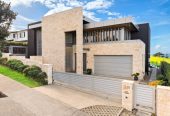 644m2 section, Sea Views, 4 beds (3 ensuites) + over-sized study room 4.5 baths house with double tandem garage (5.9m x 12.4m) for 4 cars, minutes to schools, Long Bay Village, beaches, 0.8 km to Long Bay College, 1.2 km to Long Bay School, 29 Bearing Parade, Long Bay, Auckland