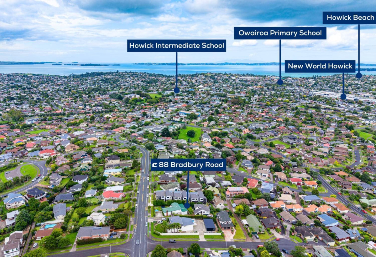 Brandnew standalone 4 beds 2.5 baths home with garage . minutes to schools, the picturesque Lloyd Elsmore Park, and the esteemed Pakuranga Golf Course. shopping centres, 1 km to Howick Intermediate, 1.4 km to Pakuranga College, Lot 3/88 Bradbury Road, Highland Park, Auckland