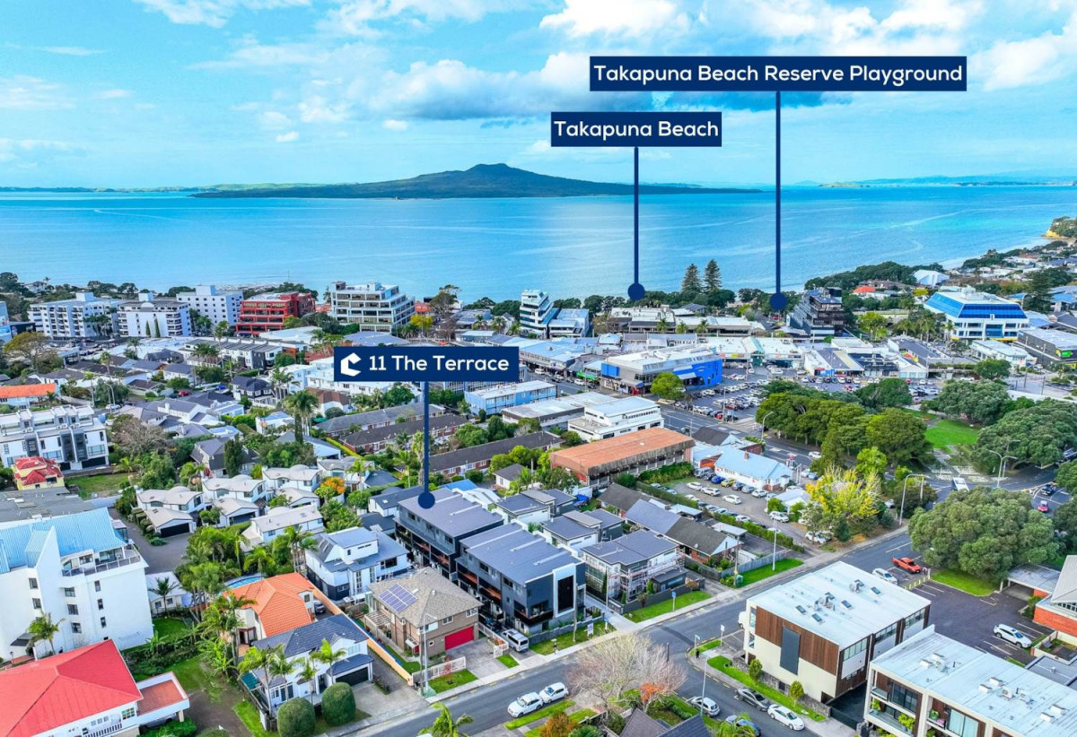 10-Year Master Build Guarantee, Sea Views, Brandnew Freehold 3 beds (3 ensuites) 3.5 baths home with garage, just moments from Takapuna Beach, Shore City Shopping Centre, 0.2 km to Takapuna School, Lot 6/11 The Terrace, Takapuna, Auckland