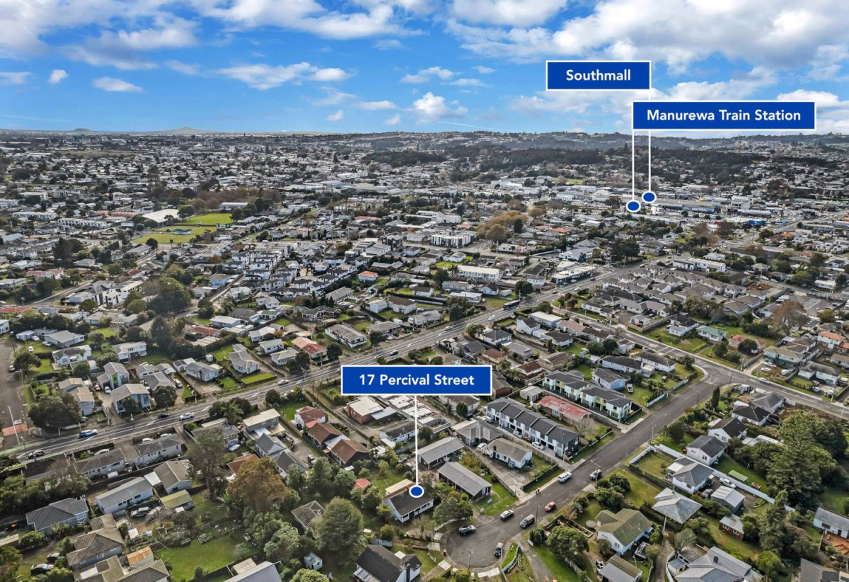 706m2 section, 3 beds 1 bath house with standalone garage, Modern kitchen/bathroom, close to Manurewa town centre, train station, schools, 0.7 km to Manurewa Intermediate, 0.8 km to Manurewa South School, 17 Percival Street, Manurewa, Auckland