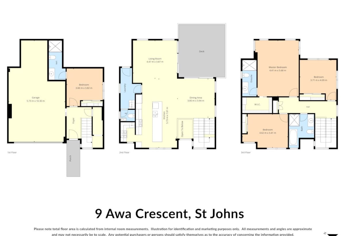 Brandnew standalone 4 beds ( 2 ensuites) 3.5 baths house with oversized double garage, central air conditioning, within easy reach of quality schools, shopping centres, parks, golf club, 9 Awa Crescent, St Johns, Auckland