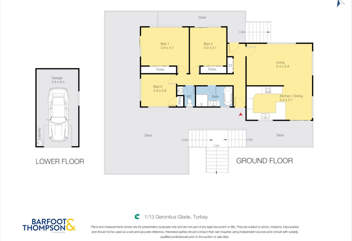 3 beds 1 bath house with garage, close to schools, shops, supermarket, beaches, 0.2 km to Glamorgan School, 1.3 km to Long Bay College, 1.8 km to Northcross Intermediate, 1/13 Gerontius Glade, Torbay, Auckland