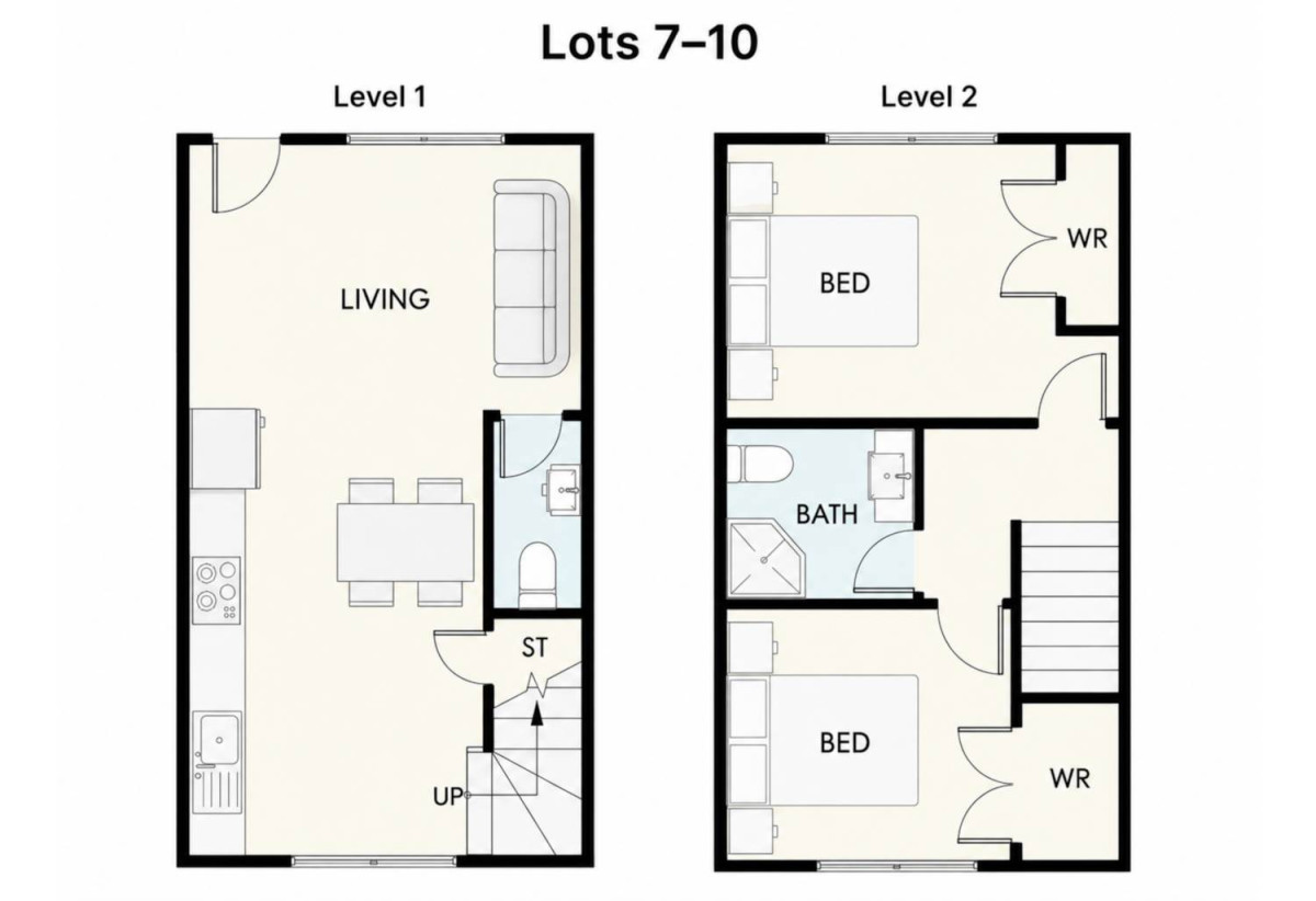 Must sell, Brandnew 2 beds 1.5 baths home, within walking distance to Ranui Train Station 0.5 km to Ranui School, 1.9 km to Waitakere College, 2.6 km to Henderson Intermediate, Lots 6-10/6 Ranui Avenue, Ranui, Auckland