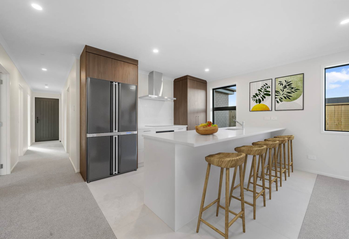 GJ Gardner Home with a 10-Year Master Build Guarantee, 4 beds 2 baths house with double garage, easy access to schools shops, motorway access, 0.1 km to Ngakoroa School, 10B Cronshaw Road, Karaka,Auckland