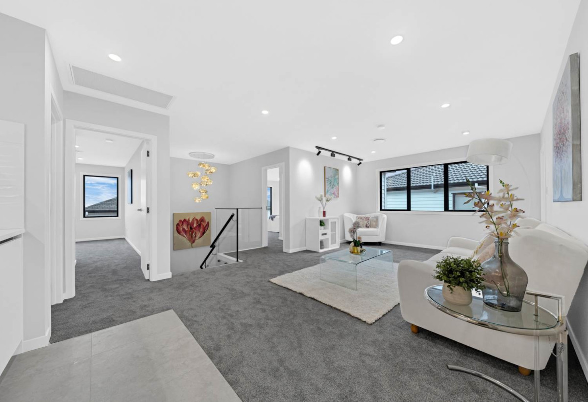 Mission Heights, 691m2 section, 2 Kitchens, 362m2 Brandnew 7 beds (5 ensuites) 6.5 baths house with double garage and 2 beds 1 bath granny, close to schools, shopping centres, parks, 0.7 km to Mission Heights Junior College, 0.8 km to Mission Heights Primary School, 1.7 km to Ormiston Senior College, 35 Hing Street, Flat Bush, Auckland