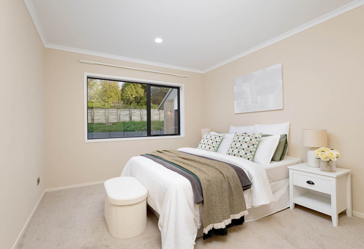 Home and income on 2502m2 section, 2 kitchens, main house 3 beds 2 baths with double garage, a private guest wing 2 beds 1 bath with its own entrance and single garage, overlooking the picturesque Torbay Heights Reserve, Approximately 10 minutes to Albany Mega Centre, close to schools, beach, 1.2 km to Long Bay School, 1.5 km to Long Bay College, 2 km to Northcross Intermediate, 349 Glenvar Road, Long Bay, Auckland