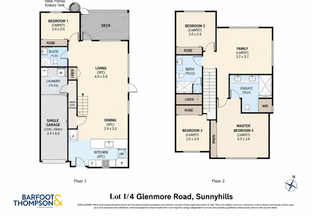 Brandnew 4 beds 3 baths home with garage, 1 bed 1 bath ground floor, close to schools, parks, shopping centre, 0.6 km to Sunny Hills School, 1.3 km to Farm Cove Intermediate, 1.9 km to Pakuranga College, Lot 3, 4 Glenmore Road, Sunnyhills, Auckland