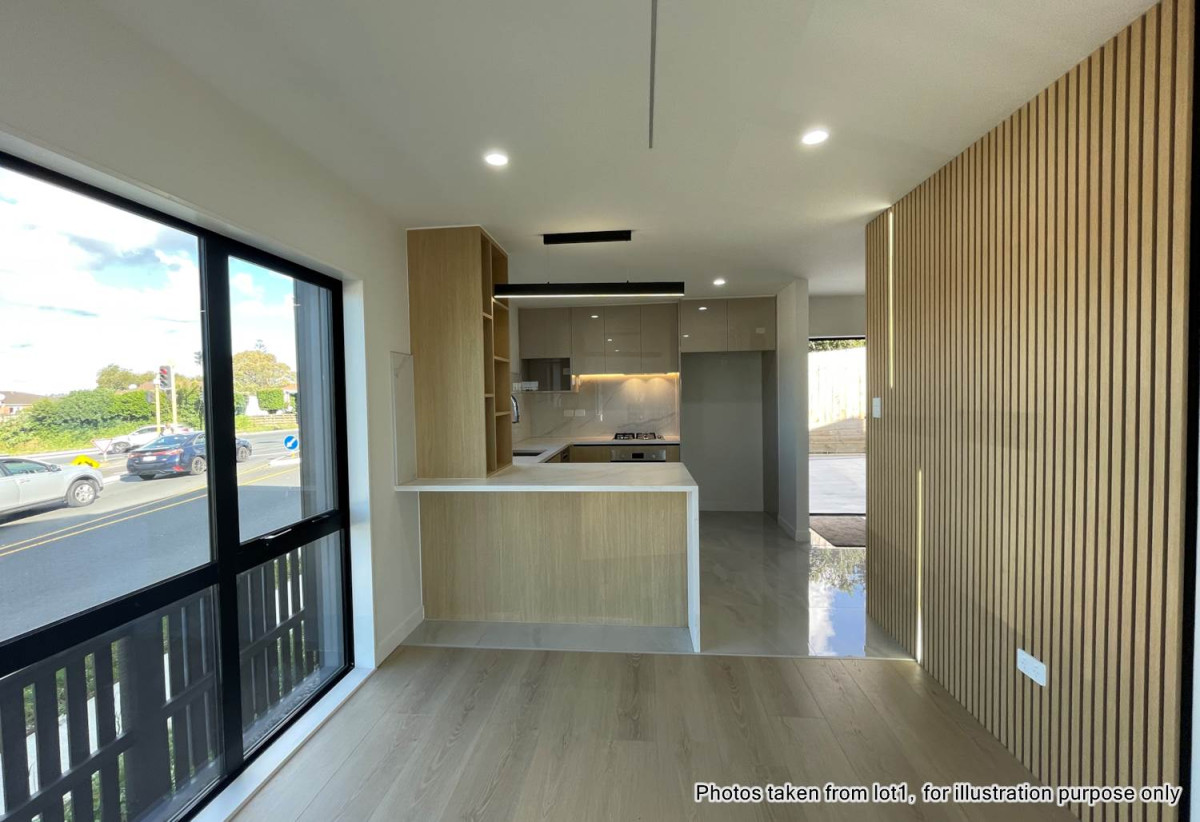 Brandnew 4 beds 3 baths home with garage, 1 bed 1 bath ground floor, close to schools, parks, shopping centre, 0.6 km to Sunny Hills School, 1.3 km to Farm Cove Intermediate, 1.9 km to Pakuranga College, Lot 3, 4 Glenmore Road, Sunnyhills, Auckland
