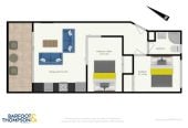 For rent, Auckland Grammar School zone, Pets considered on request, Fully Furnished 2 beds 1 bath Apartment with Secure Car Park, available 19th June, 203/10 Flower Street, Eden Terrace, Auckland
