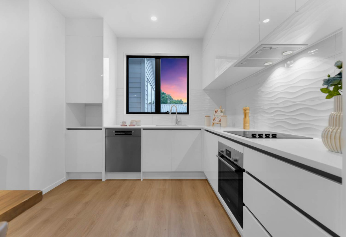 Opposite a reserve, Brandnew standalone 5 beds 3 baths home with garage, 2 beds 1 bath ground floor, 0.7 km to Massey High School, 0.9 km to Massey Primary School, 1 km to Lincoln Heights School, close to local shops, easy motorway access, 24C Zingaro Place, Massey, Auckland