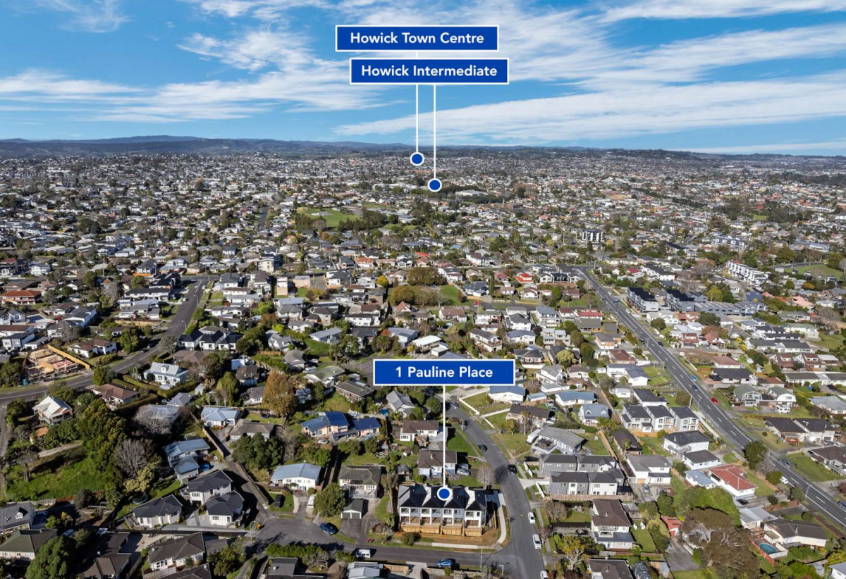 Brandnew 3 beds 2.5 baths home with garage, close to schools, beaches, Highland Park shopping centre, 0.4 km to Macleans Primary School, 1 km to Pakuranga College and Howick Intermediate, Lot 2/1 Pauline Place, Bucklands Beach. Auckland