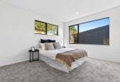 587m2 section, 227m2 Brandnew standalone 5 beds (1 ensuite) 3 baths house with double garage and big backyard, 3 beds 1 bath ground floor, move-in ready, close to schools, shops, beach, motorway access, 0.5 km to Nukumea School, 2 km to Orewa College, 242E West Hoe Heights, Orewa, Auckland