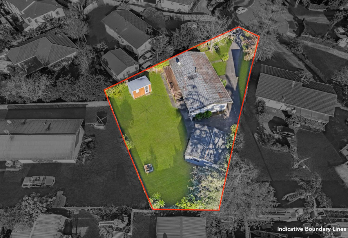 827m2 section, 3 beds 1 bath house with standalone garage, close to schools, seaside reserve, shops, motorway access, 0.5 km to Leabank School and James Cook High School, 1.6 km to Manurewa Intermediate, 27 Astor Place, Manurewa, Auckland