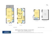 Standalone 4 beds (2 ensuites) 3.5 baths house with standalone garage, 1 ensuite on the top of the single garage with separate entrance, close to shopping centres, motorway access, 638/640/642 Tarapuka Road, Westgate, Auckland