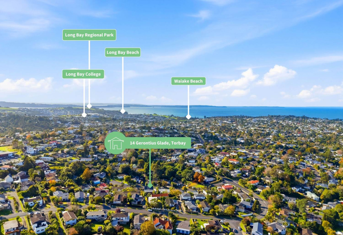 10-Year Stamford Building Warranty,138m2 Brandnew standalone 4 beds 2.5 baths home with garage, close to schools, beaches, shops, supermarkets, 0.2 km to Glamorgan School, 1.4 km to Long Bay College, 1.7 km to Northcross Intermediate, 14D Gerontius Glade, Torbay, Auckland