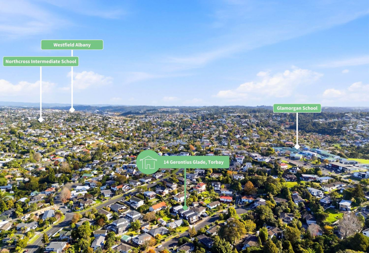 10-Year Stamford Building Warranty,138m2 Brandnew standalone 4 beds 2.5 baths home with garage, close to schools, beaches, shops, supermarkets, 0.2 km to Glamorgan School, 1.4 km to Long Bay College, 1.7 km to Northcross Intermediate, 14D Gerontius Glade, Torbay, Auckland