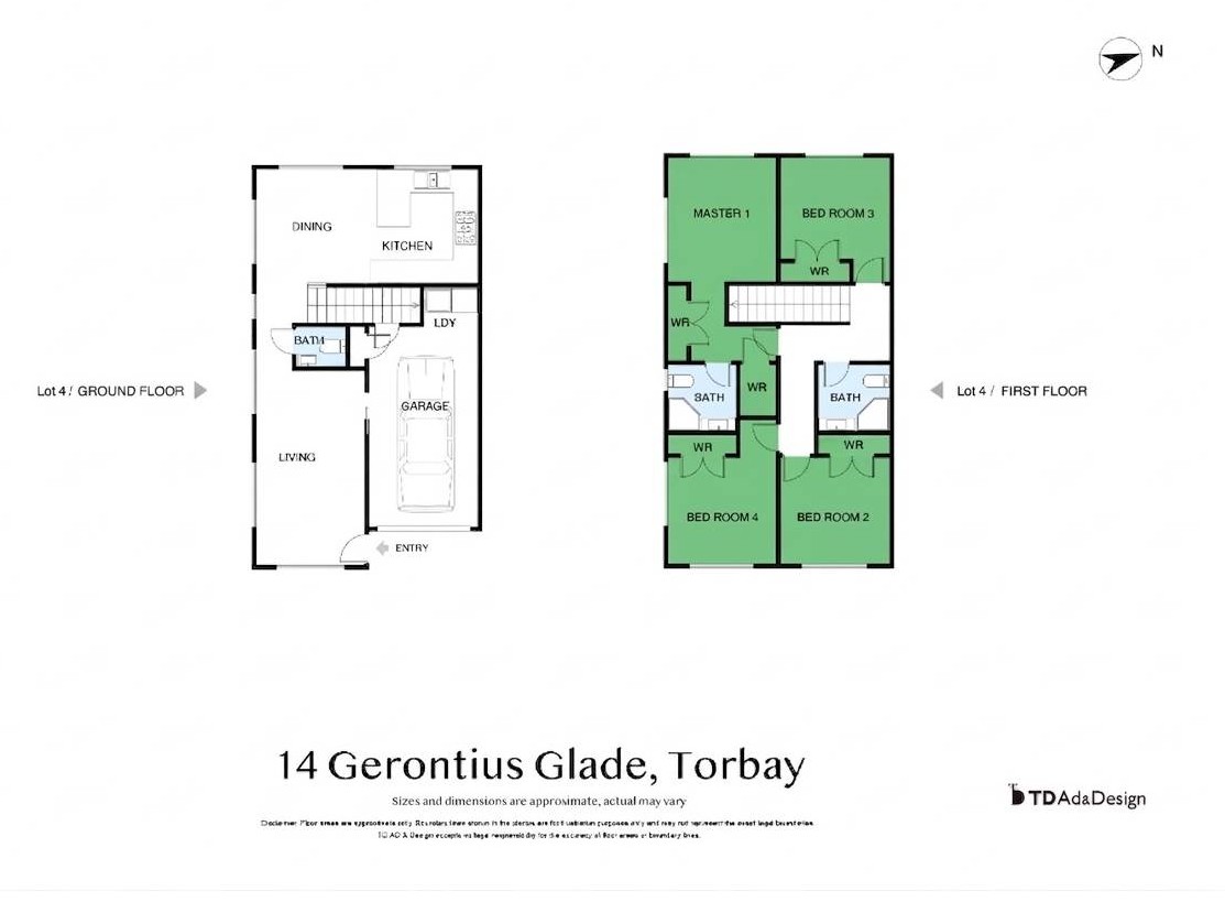 10-Year Stamford Building Warranty,138m2 Brandnew standalone 4 beds 2.5 baths home with garage, close to schools, beaches, shops, supermarkets, 0.2 km to Glamorgan School, 1.4 km to Long Bay College, 1.7 km to Northcross Intermediate, 14D Gerontius Glade, Torbay, Auckland