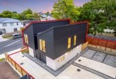 Directly opposite Lloyd Elsmore Park and recreational facilities, Brandnew 3 beds 1.5 baths home with car park, close to schools, shopping centres, golf club, move-in ready, 0.7 km to Elm Park School, Lots 1-5/38 Cascades Road, Pakuranga Heights, Auckland