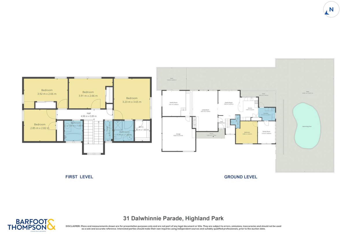 718m2 section, 5 beds 2.5 baths house with double garage and swimming pool, Walking distance to Pak’nSave, local shops and transport, Close to Lloyd Elsmore Park and Howick Leisure Centre, golf club, 0.4 km to Howick Intermediate, 0.5 km to Howick Primary School, 1.2 km to Pakuranga College, 31 Dalwhinnie Parade, Highland Park, Auckland