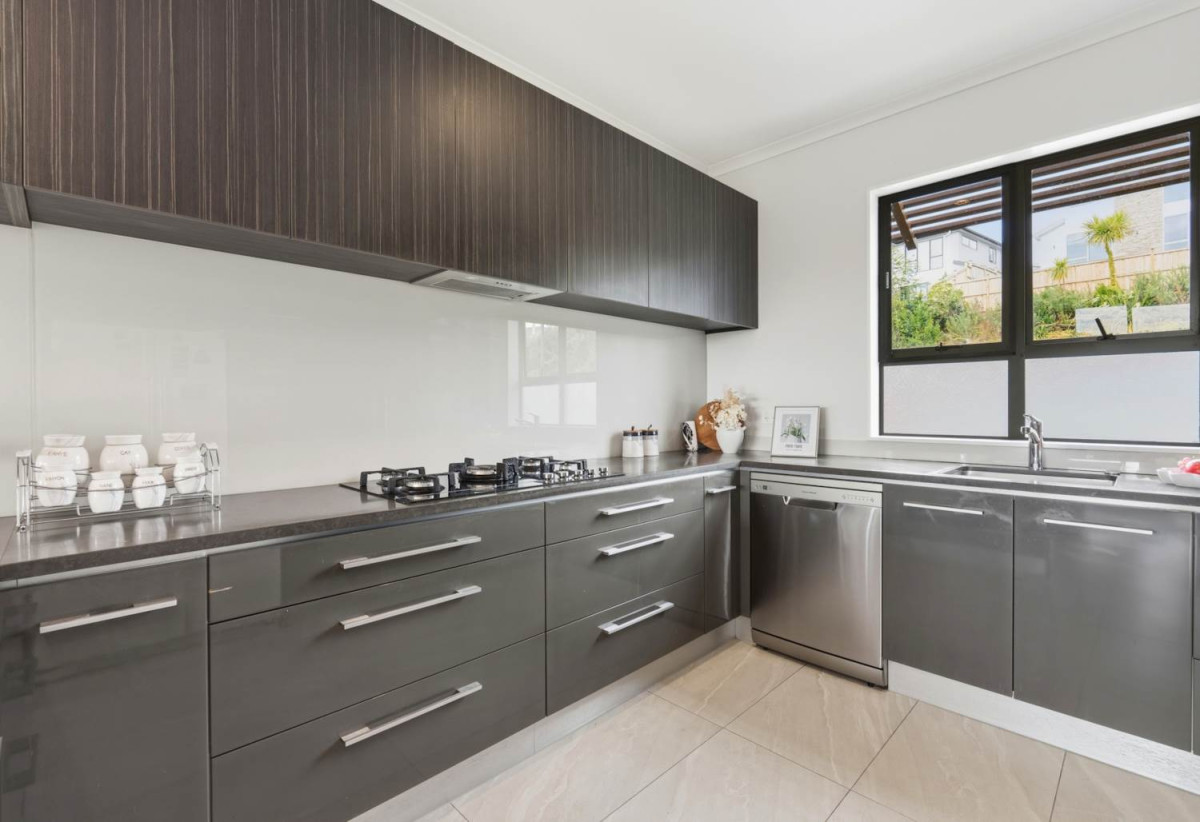 Built by Fletcher Living, 509m2 section, 5 beds (1 ensuite) 2.5 baths house with double garage, Located within easy reach of motorway connections, quality schools, parks, and local amenities, 30 Mackay Drive, Greenhithe, Auckland