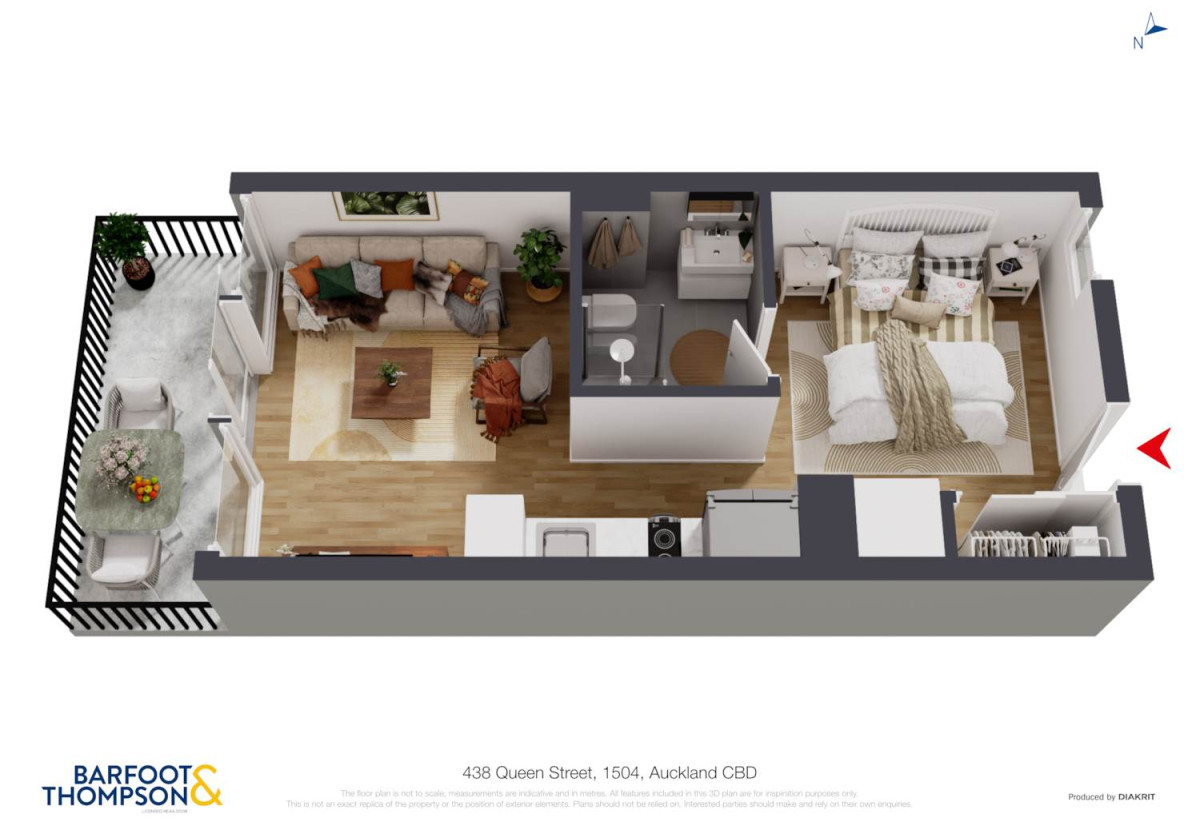 Double Grammar school zone, 37m2 Freehold 1 bed 1 bath studio apartment, Current weekly rental income of $450/pw, with a fixed term end on 6 Feb 2027, 0.9 km to Auckland Girls’ Grammar School, 1 km to Freemans Bay School, 1.7 km to Auckland Grammar, 1504/438 Queen Street, City Centre, Auckland