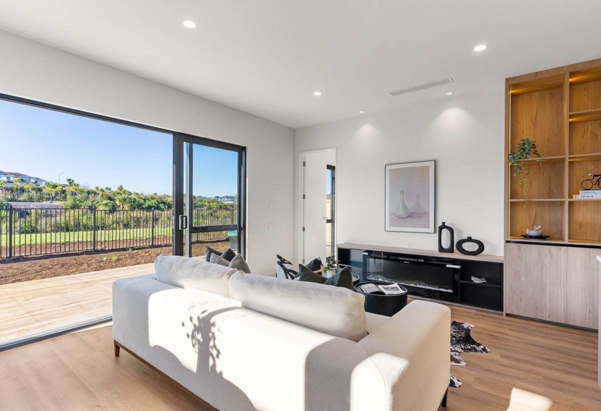 Brandnew 5 beds (3 ensuites) 4 baths house with double garage, 1 ensuite ground floor, Located within easy walking distance to Ormiston Town Centre and Barry Curtis Park, 28-34 Olga Road, Flat Bush, Auckland
